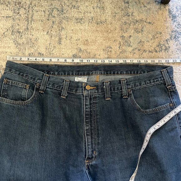 Carhartt | Relaxed Fit Denim Jeans Dark Wash Size 44 x 32 Stretch Work Outdoor - Picture 7 of 9